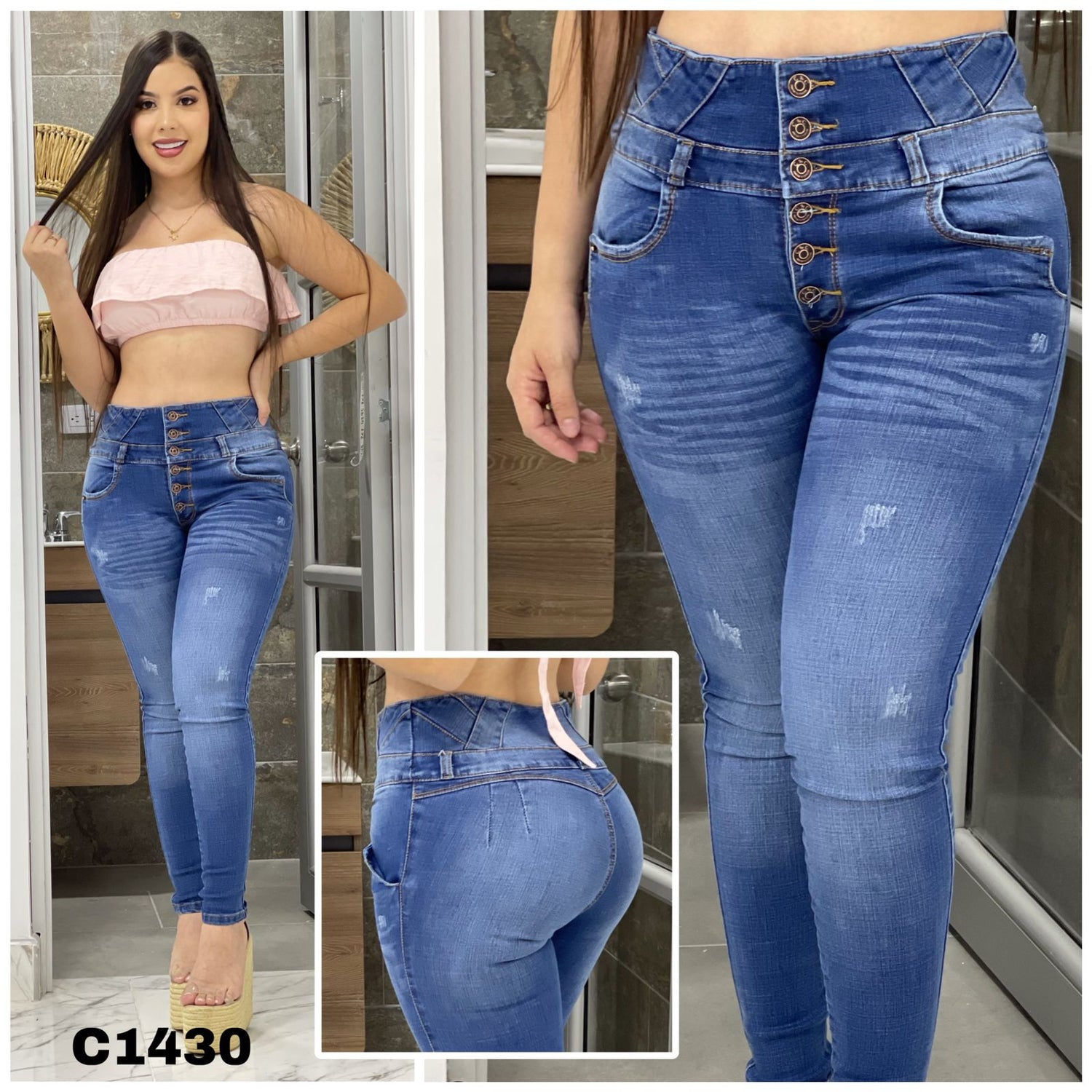 Classic Blue Colombian Denim Jeans